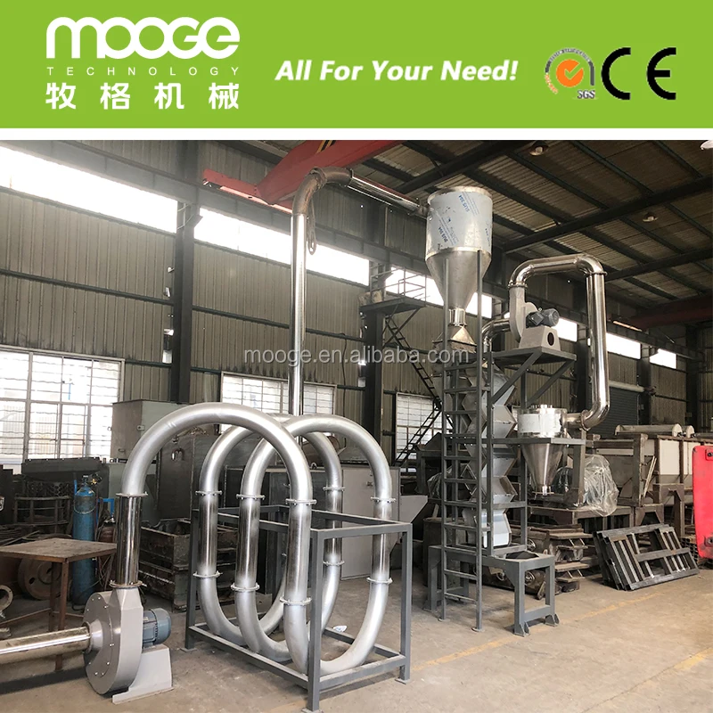 pet bottle label zig zag separator removing remover machine