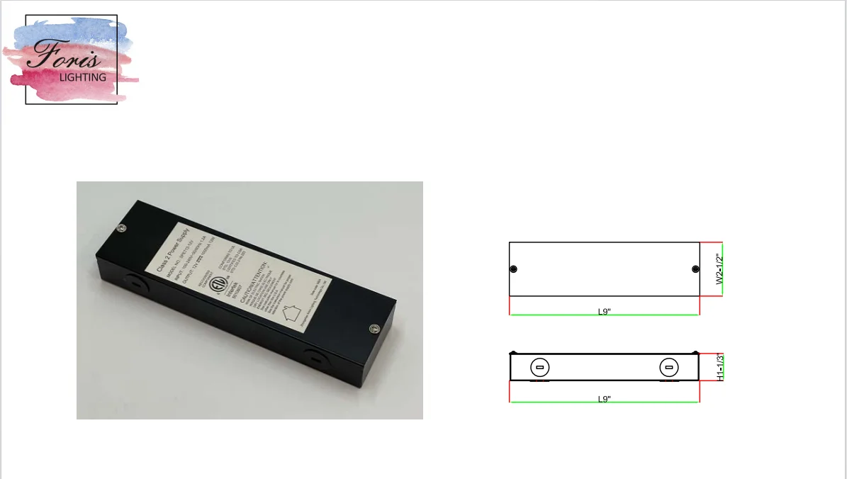 12 В 24 трансформатор Светодиодный драйвер класс 2 IP20 Источник питания Вт 48 60 постоянного напряжения ETL/cETL в списке