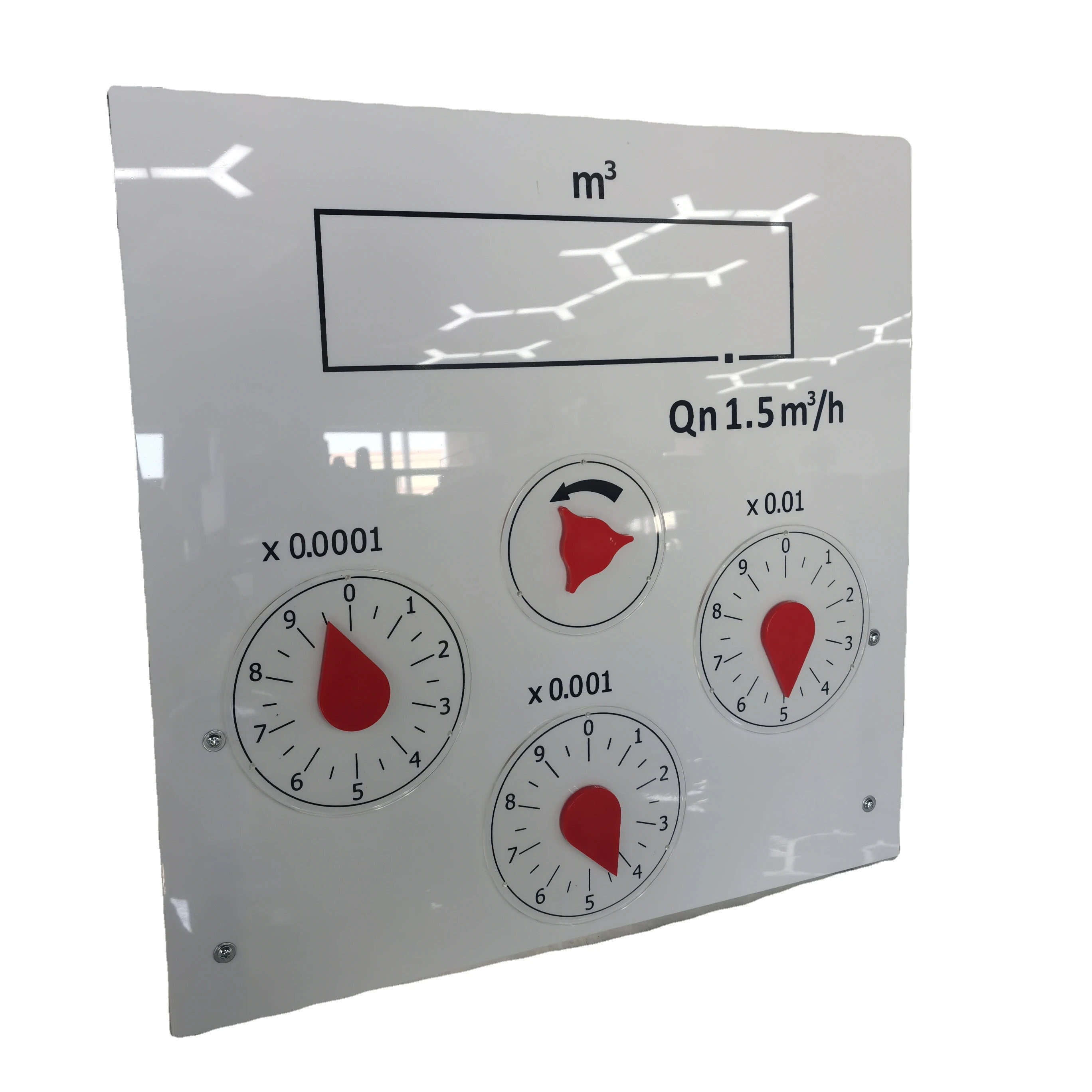Manipulative water consumption meter model educational equipment water meter model set