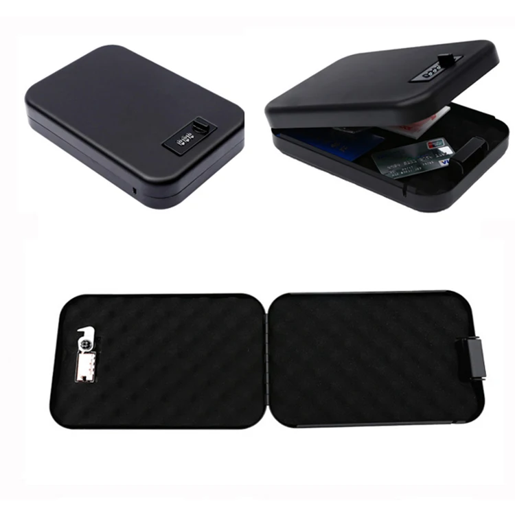 Heavy Steel Construction Portable Metal Combination Digital Portable Car Security Safe Box
