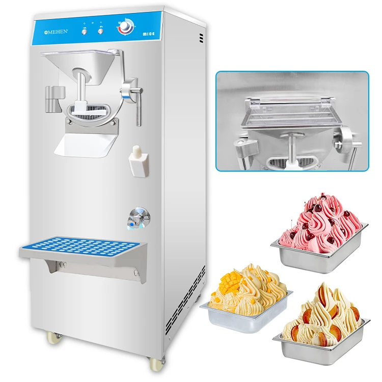 MEHEN M10E 20-40L/H Commercial Ice Cream Maker Machine Prices Batch Freezer Automatic Gelato Hard Ice Cream Machine