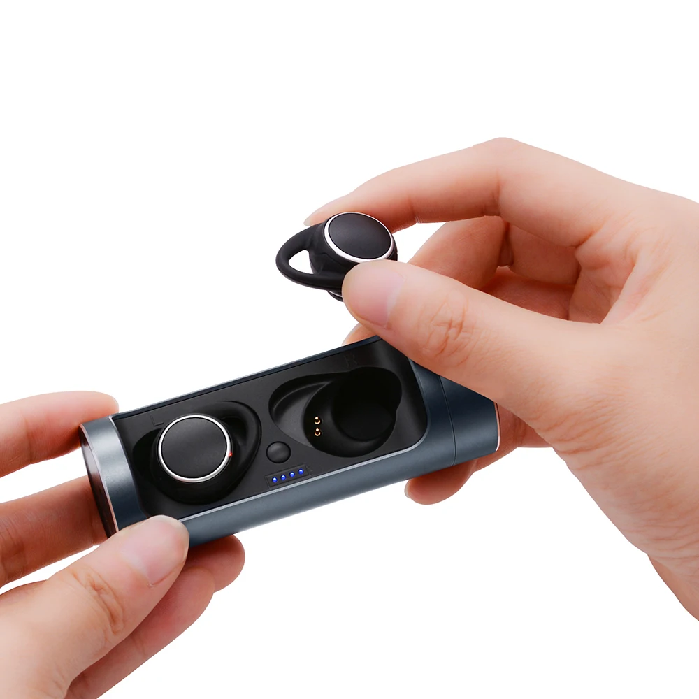 400mAh Charging Case Noise Canceling Waterproof Mini Wireless for Bluetooths TWS In-ear Earphones with Earphones