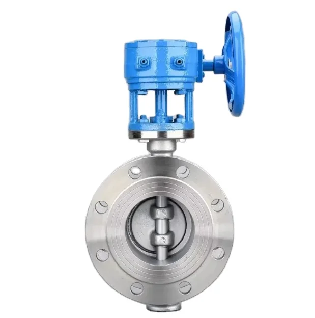 Stainless Steel 304 Turbine Hard Seal Dn 200 8 Inch Pn16 Flange Butterfly Valve