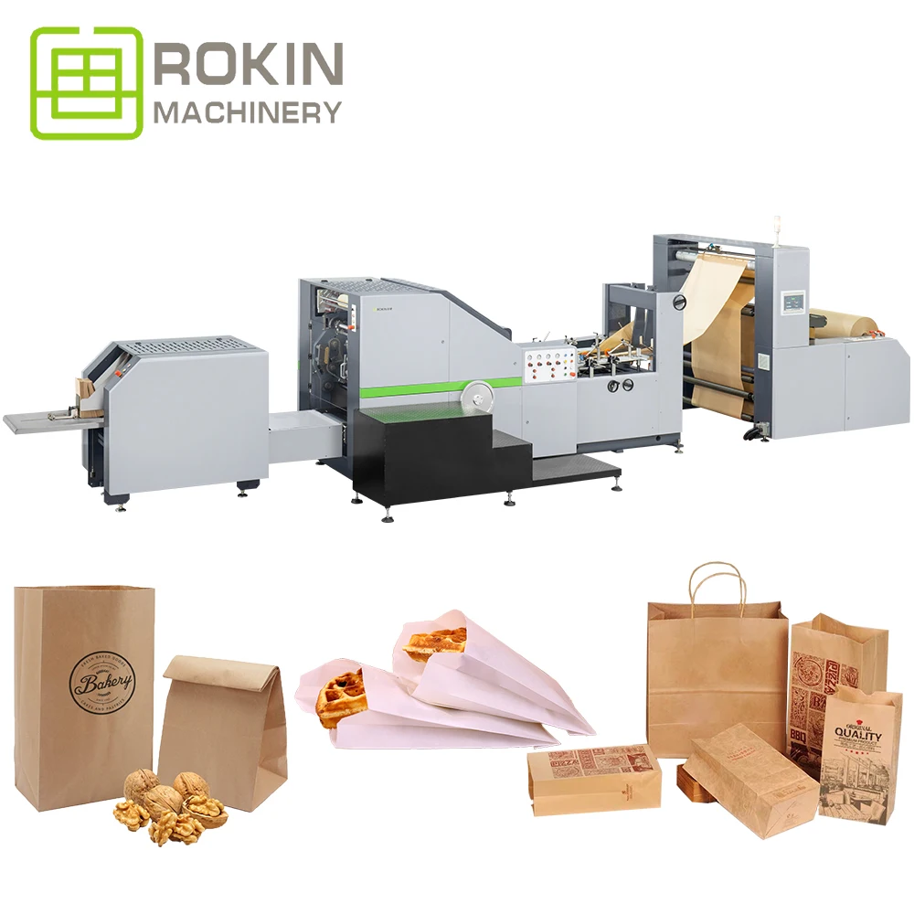 ROKIN бренд retornable bolsas de embalaje пастельных maquina para hacer papel