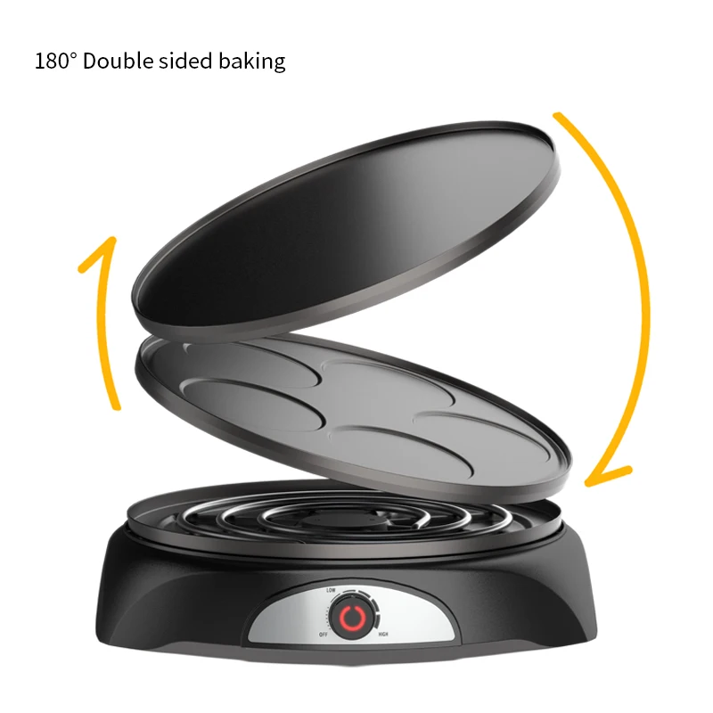 Household automatic pancake maker non-stick electric crepe and pancake makers