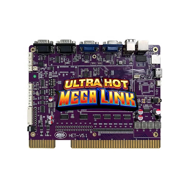 Las Vegas Popular Skill Game Ultra Hot Mega Link 6 in 1 Vertical Screen Touch Screen Ultrahot Megalink Gaming PCB Software