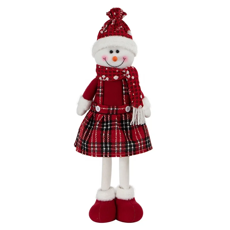 
Holiday Christmas Xmas Snow Winter Indoor Plush Decoration Swing Dancing 20 inch Santa and Snowman Gift 