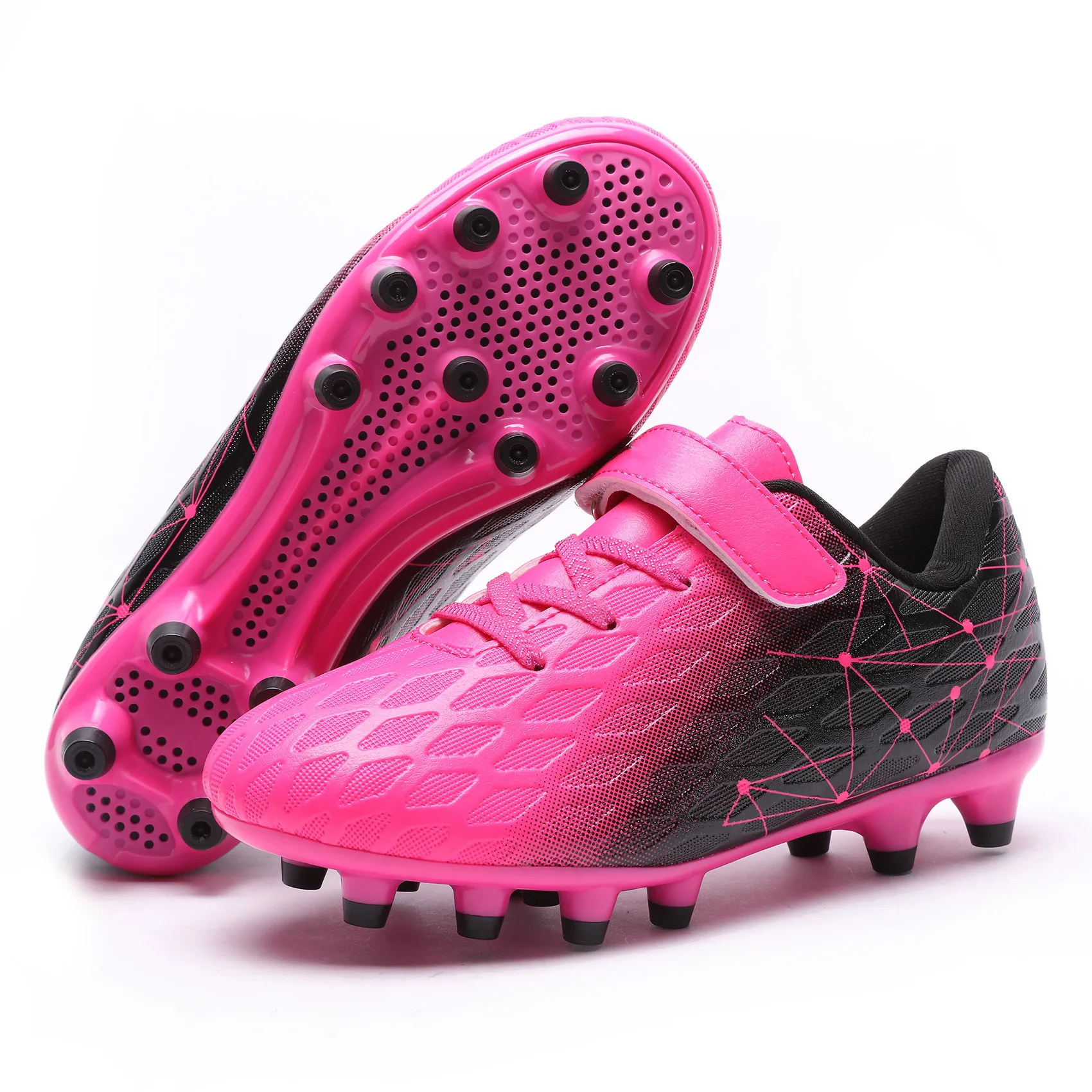 Hot Selling Kids Junior High School Student Soccer Boots Big Size Spring Summer Long Nail Non-Slip Training Futsal Winter Autumn