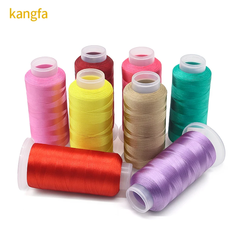 Factory supply less MOQ 120d/ 2 embroidery thread for machine