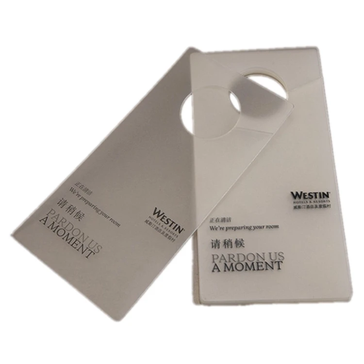 Manufacturer customized PP tag identification card plastic waterproof frosting hanging