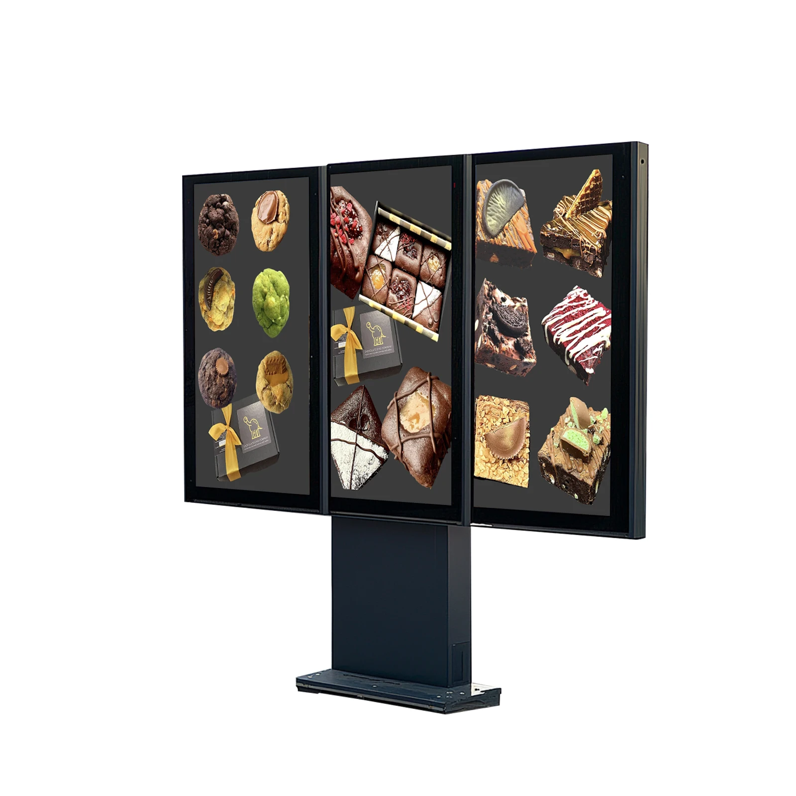 Custom 2500 Nits Outdoor Waterproof Lcd Digital Signage Drive Through Menu Boards Ordering Systems For Restaurants