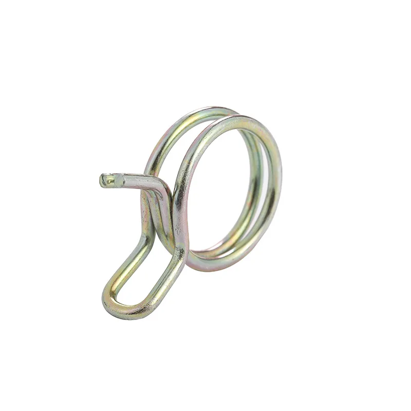 Zinc Plated Double/ Single Wire Spring Spiral Hose Clamp For Washing Machine Hose