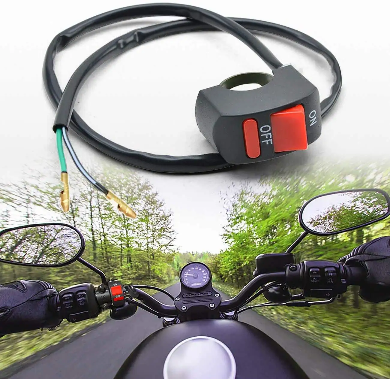 Оптовая продажа универсальный двигатель 12 В 24 Motocicleta черный красный