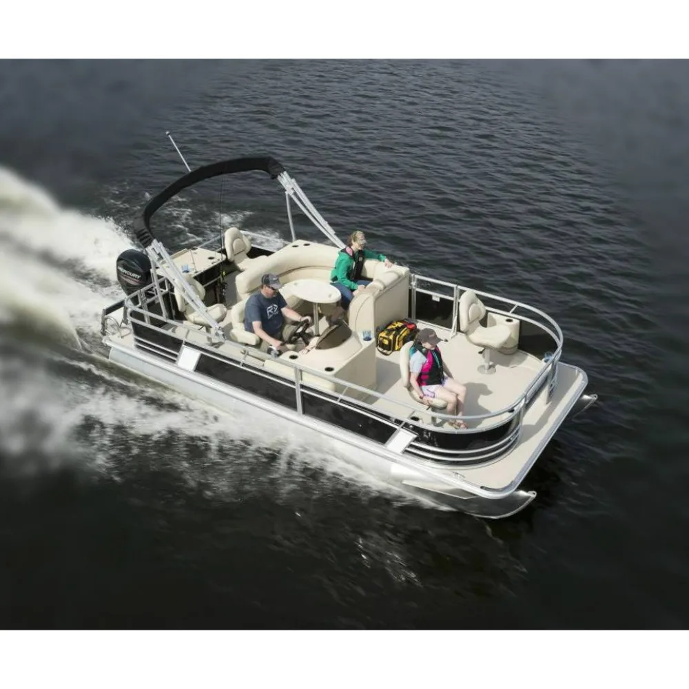 19 Feet Luxury Aluminium Pontoon Boat Fishing With Trailer