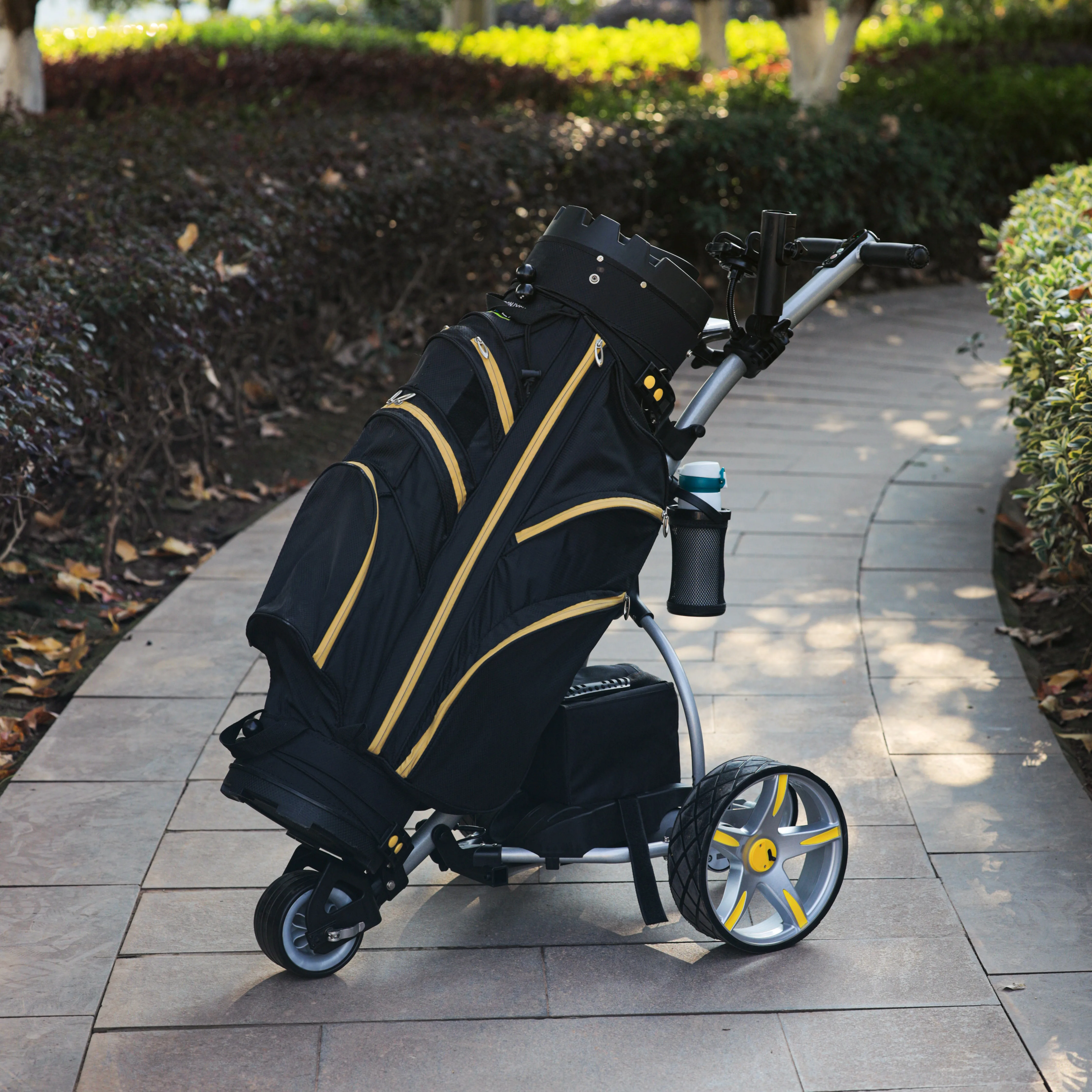 Electric Golf Scooter Foldable Remote Control Golf Trolley with Lithium Battery 3 WHEEL Cheap Electric Golf Cart Under 500