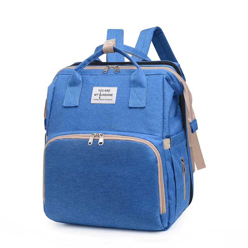 2021 пользовательская сумка для детских подгузников, рюкзак, сумка для подгузников с отделением для пеленок