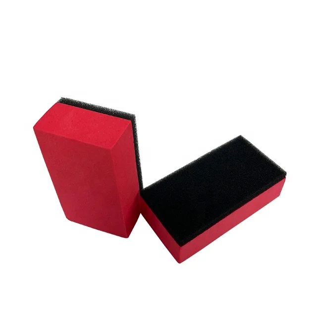 80*40*25mm Red Square Foam Coating Pads Applicator Sponge Pad For Car Care Wash Polishing Cleaning Waxing Polishers