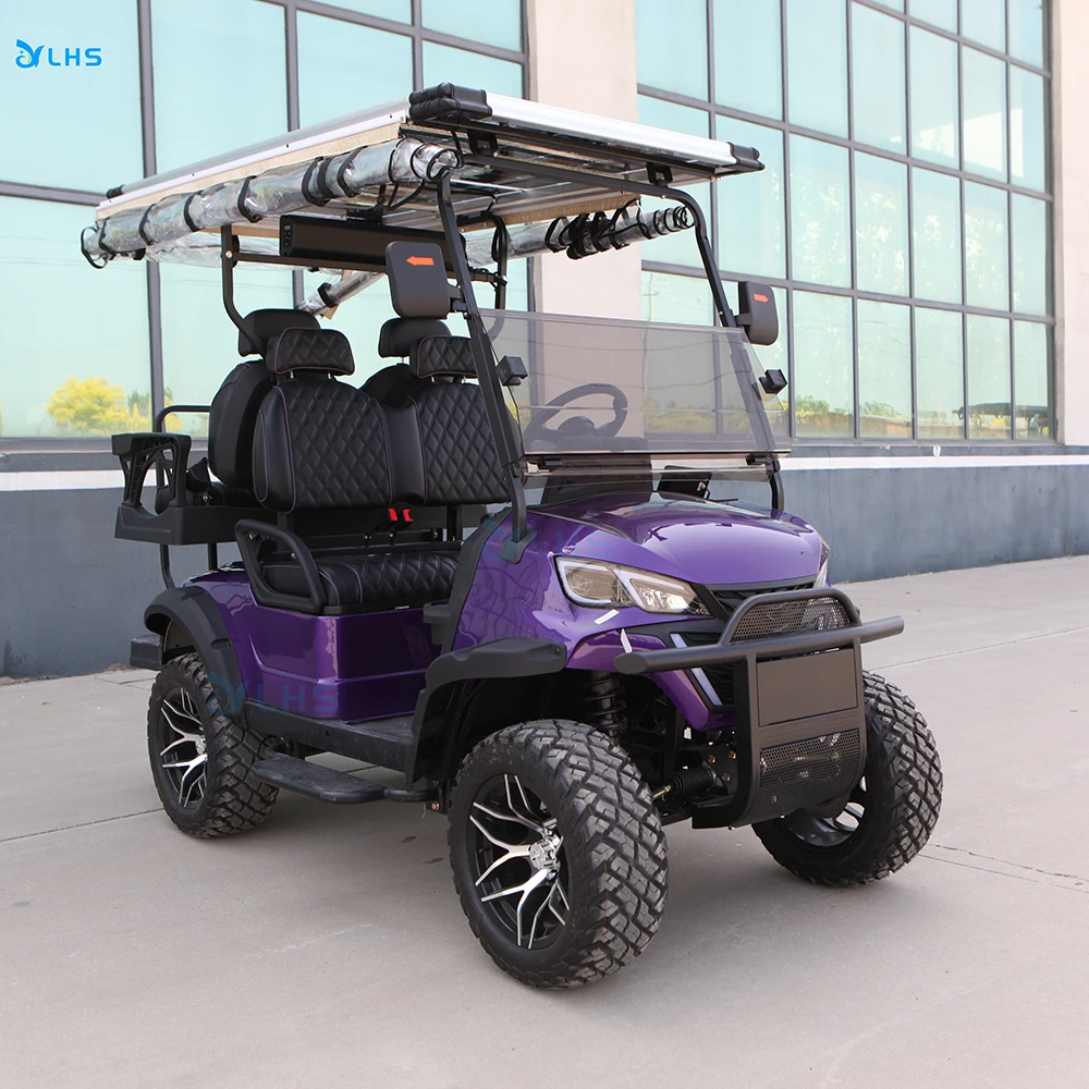 Special transport golf car cheap 2 4 6 seater club car hunting golf buggy electric retro golf cart with bumper