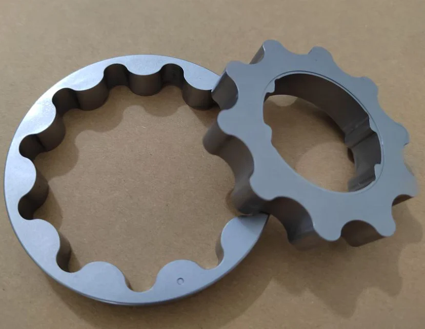 CNC Machined Custom LOGO 4140 billet steel oil pump gear for Reimax Nissan Tb48