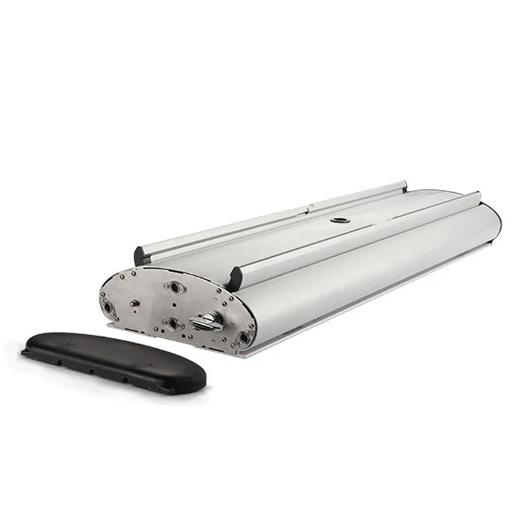 
windproof outdoor Roll Up Banner with double sided fabric textile graphic 