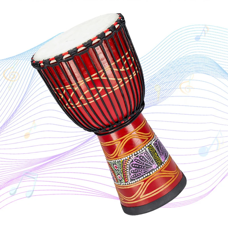 Африканский барабан Деревянный Высокое качество Африканский барабан джембе profesional 12 дюймов взрослых барабан для продажи