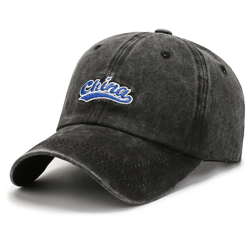 Classic Cotton Baseball Cap Adjustable Snapback Peaked Cap Embroidered Logo Sports Cap