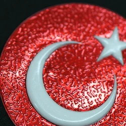 Accept Custom Design Raised Medallion Badge high frequency 3d logo badge