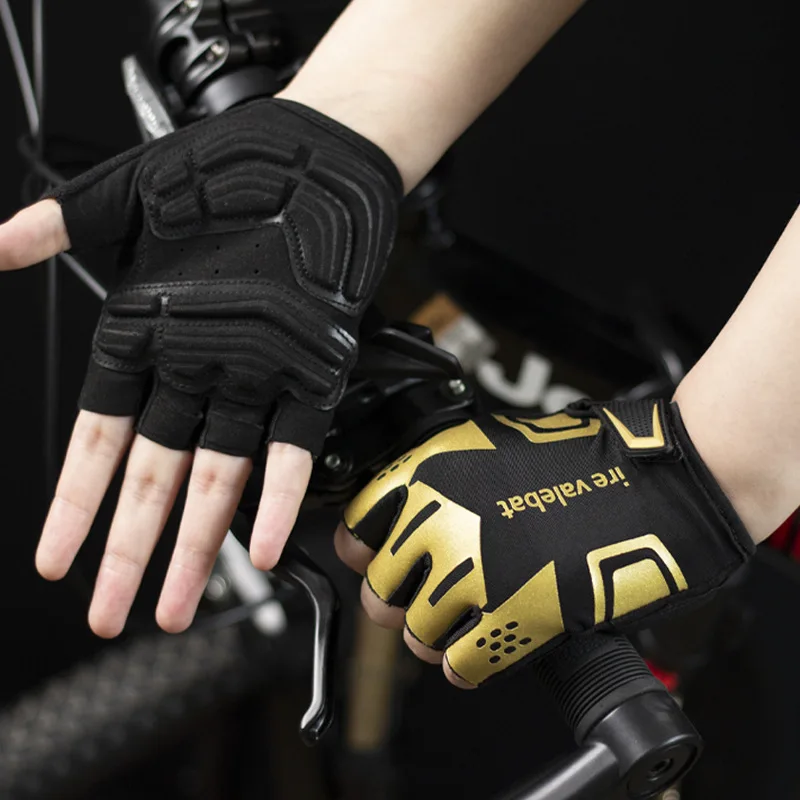 Moutain Road Bike Cycling Bicycle Sports Gloves Half Finger Ant-slip Shockproof Fingerless Gloves