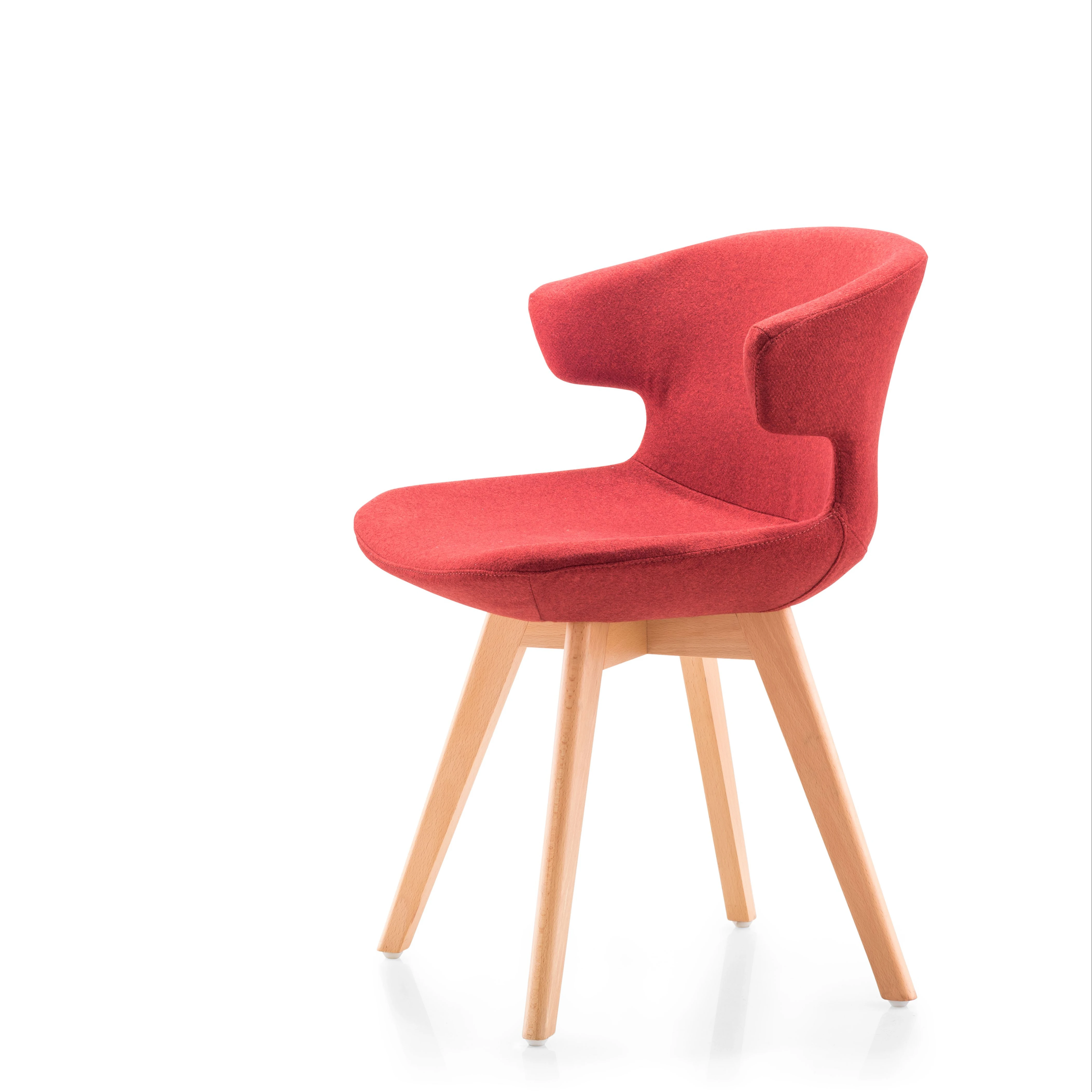 
Indoor Small Back Leather Orange Visitor Chair Cheap Task Training 