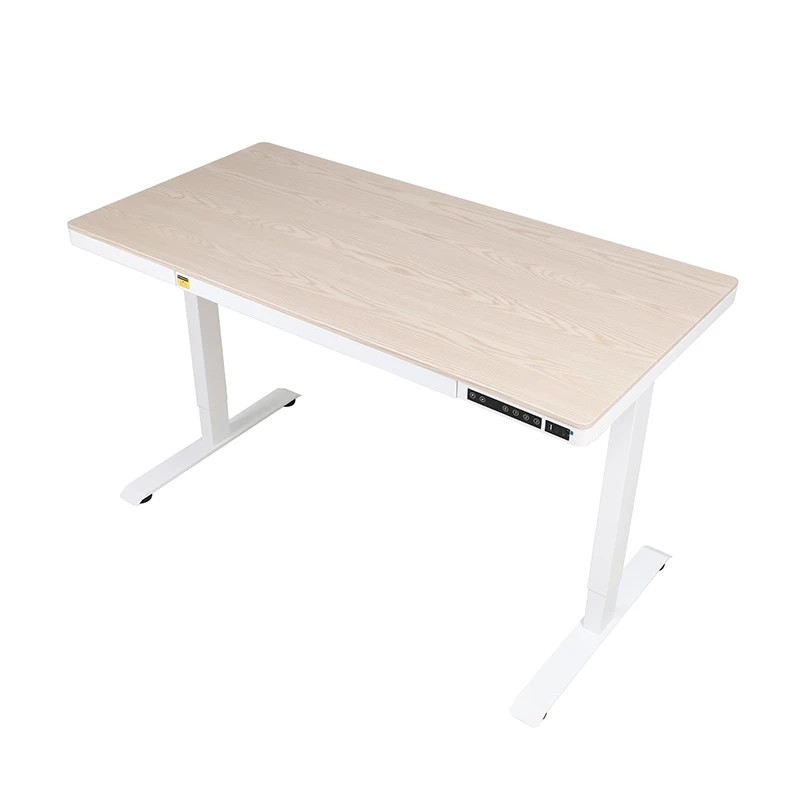 Заводская поставка, деревянный Настольный стальной каркас для стола, Электрический регулируемый по высоте стол с выдвижным ящиком и USB Type-C для домашнего офисного стола