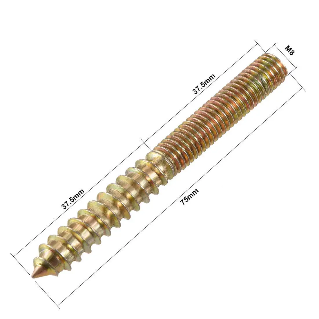 Крыша m6 m10x30 вешалка болты 3/8 м2 м3 М12 М8 75 мм из нержавеющей стали с деревянной резьбой двойной стержни