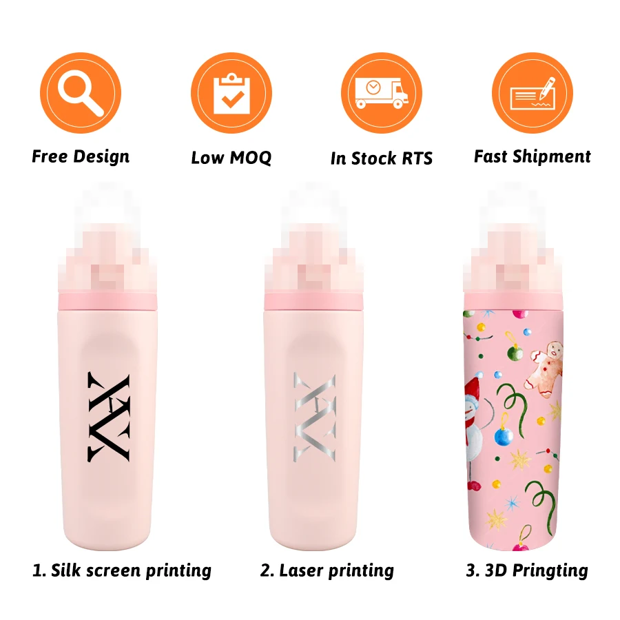 20oz Insulated Stainless Steel Water Bottle Straw BPA-Free Eco-Friendly Sports Metal Cup Plastic Lid Sports Travel