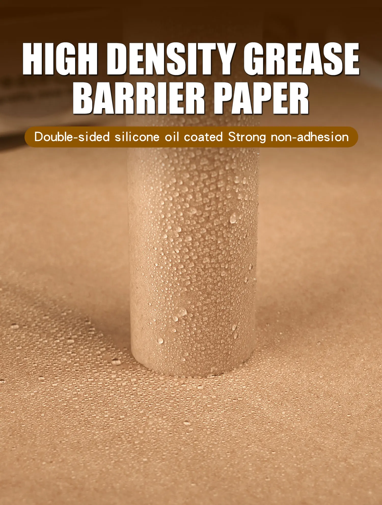 Sandwich Food Packaging Wax Tissue Paper Printed Greaseproof Paper baking paper jumbo roll