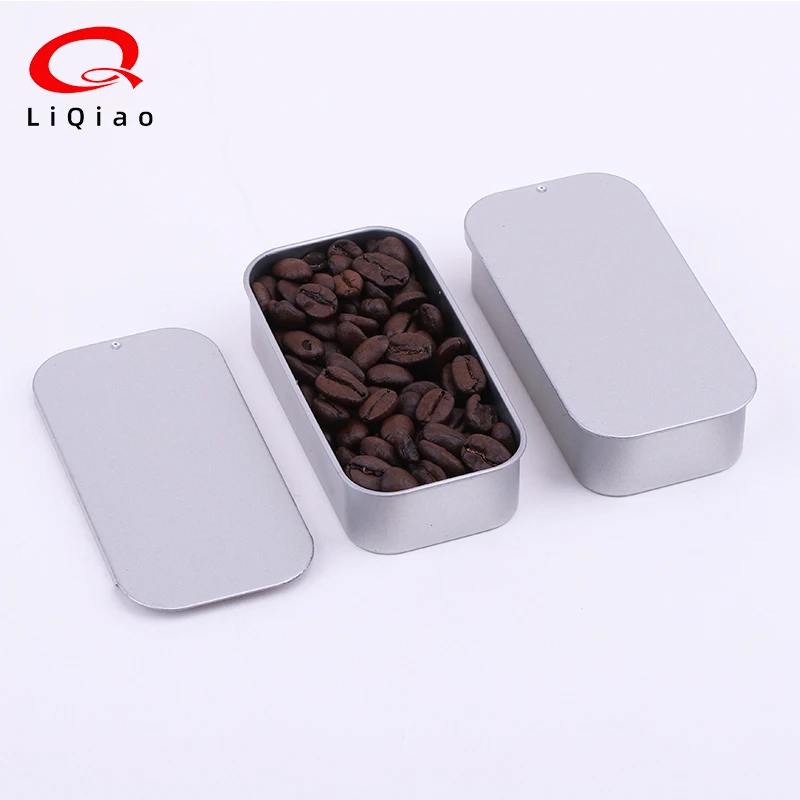 Cosmetic Organizer Chewing Gum Container Mini Iron Slide Cover Storage Jewelry Pill Chocolate Metal Tin Case Portable Tin Boxes
