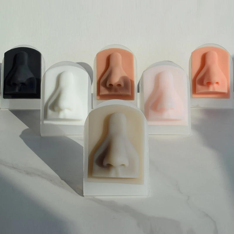 Можно повторно использовать мягкую силиконовую гибкую 3D-модель уха носа для пирсинга кольцо ювелирный дисплей Модель практики