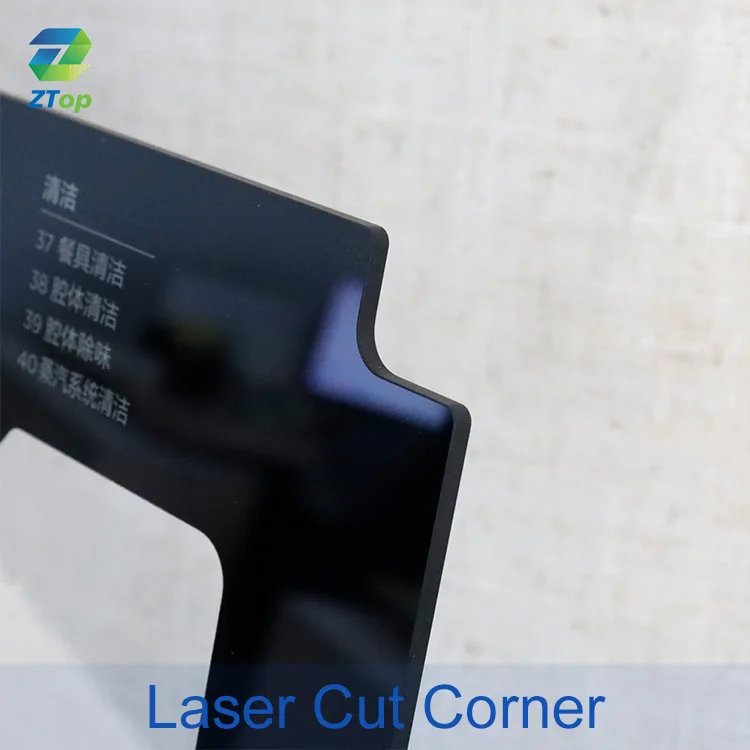 Custom Tempered Black Silk Screen Printing Display Control Electronic Front Panel Toughened Cover Glass