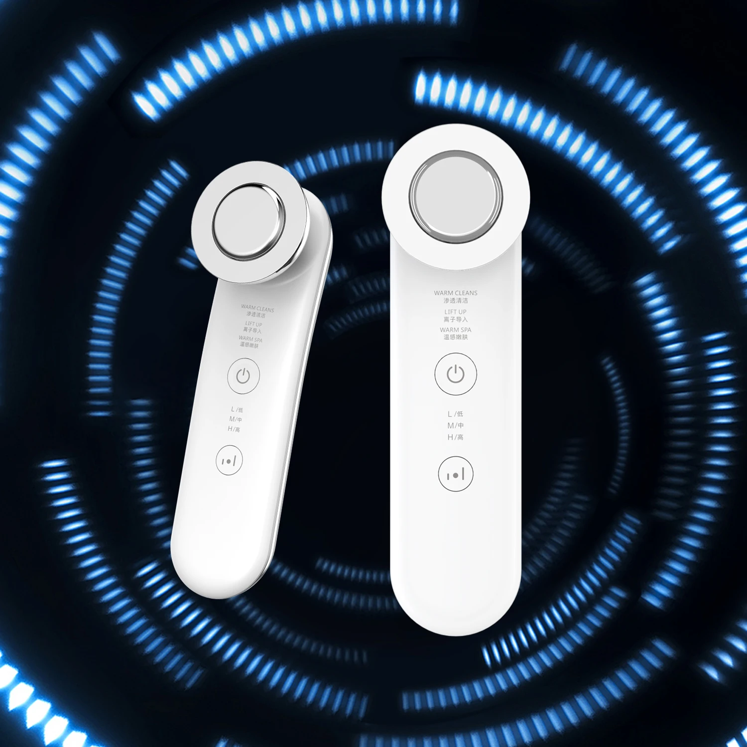 Free Samples Handheld Ionic Ultrasonic Facial Massager Wrinkle Remover Ultrasonic Galvanic Electric Face Massager Beauty Tools