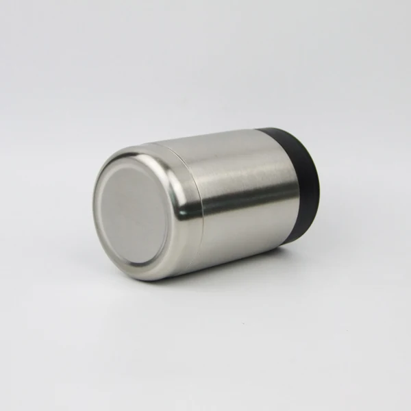 12oz Double wall stainless steel vacuum insulated beer bottle insulator metal can cooler holder can coolers
