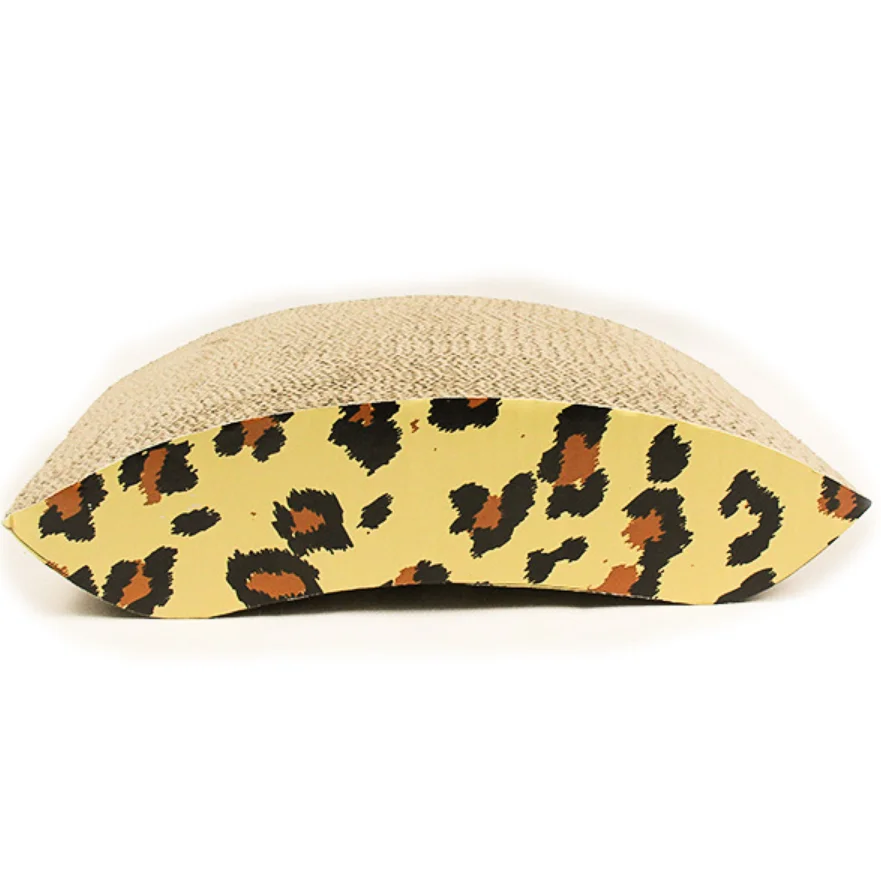 Cat scratcher cardboard sofa cat exercise scrath toy furniture protecter leopard pattern simple cat bed