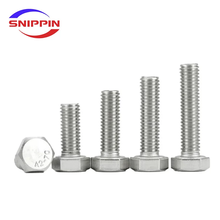 Outer Hexagon Screws GB5783 Hexagon head bolts M10*60 316L Stainless Steel bolts