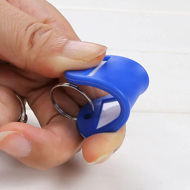 mix color clear plastic key storage management card PVC key tags ID label name tags key holder