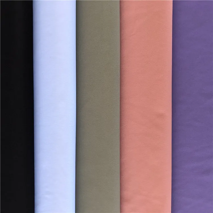 High Elastic Interlock Weft Knitted 22 Spandex 78 Nylon Leggings Fabric 4 Way Stretch Zurich Fabric