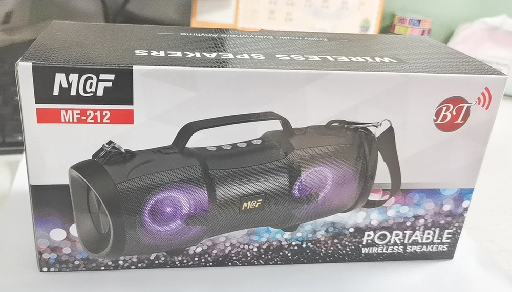 Wholesale high quality MF-212 subwoofer portable wireless mobile phone computer speaker smart BT charging speaker