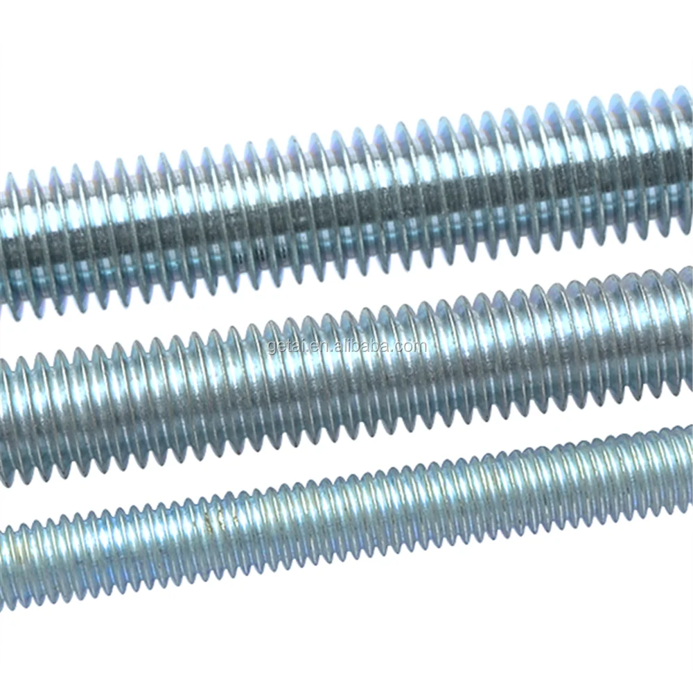 UNF UNC Thread DIN975 Carbon steel M10 Zinc plated  Threaded Rod