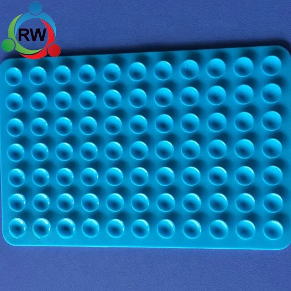Custom high quality double sided silicone vacuum suction cups/flexible silicone suction cup pads