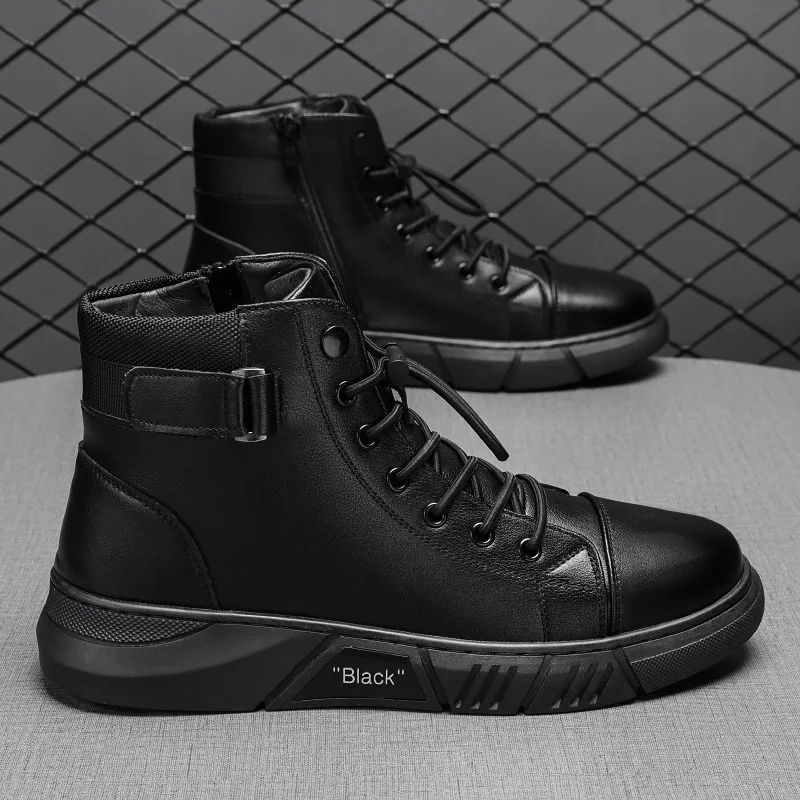 Men Boots Comfortable Quality High Top Shoes New Casual Shoes Botas Breathable Masculinas Super Hot Spring and Autumn Plus Sizes