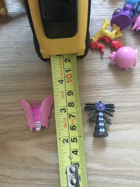 Мини Экшн-фигурка покемона из ПВХ, размер 1 дюйм, 32 мм