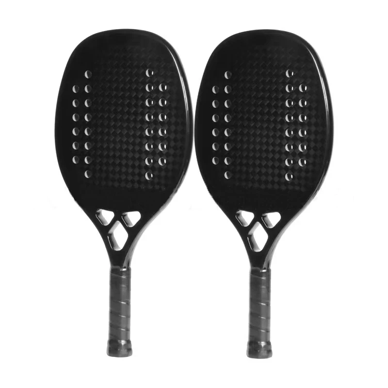 Wholesale Beach Tennis Paddle Graphite Shiny Carbon Fiber Face Beach Tennis Paddle racket beach tennis manufacturers