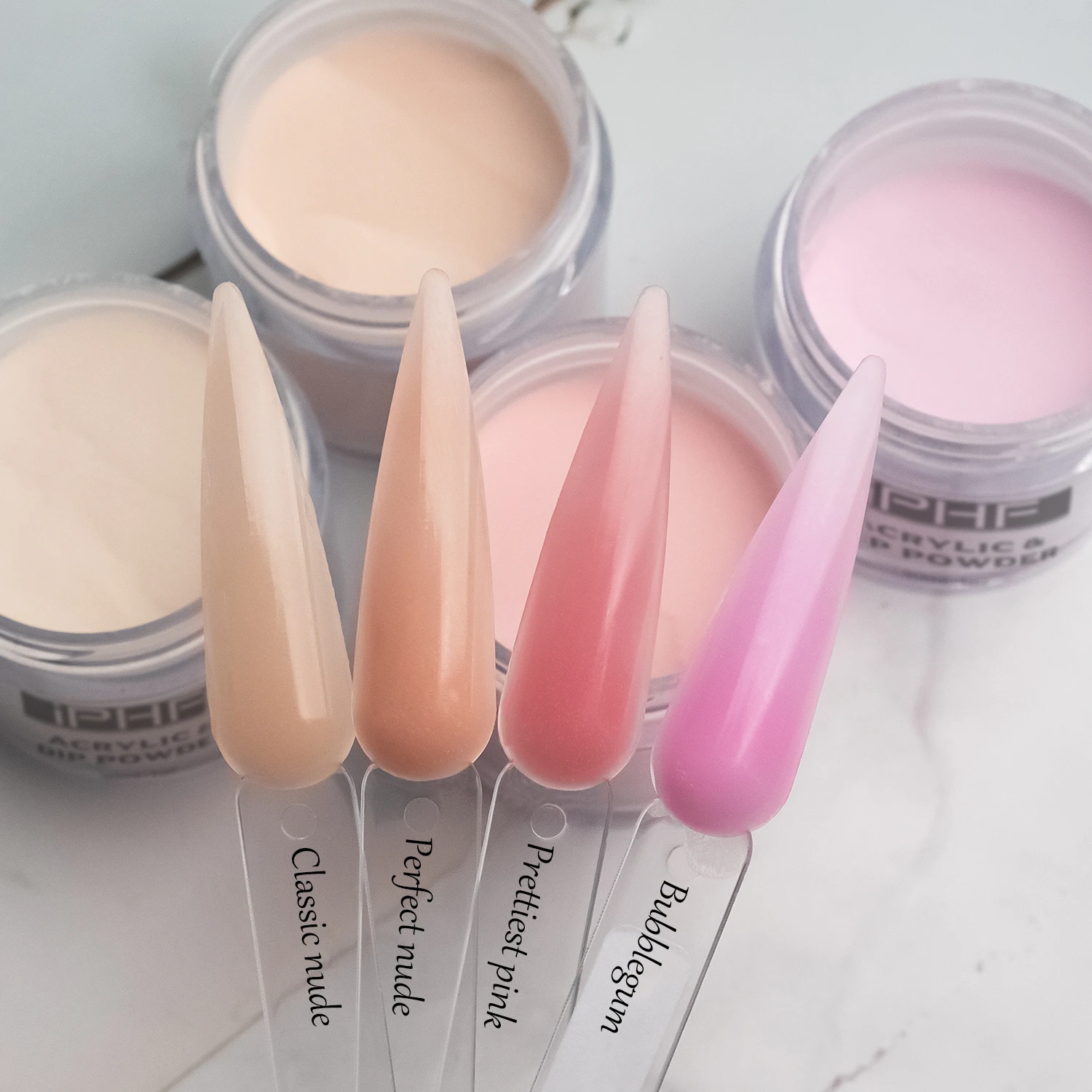 RTS 4 Colors Acrylic Nail Powder Professional Nail Extension Carving Nails Long Lasting Salon Quality Bubble Free