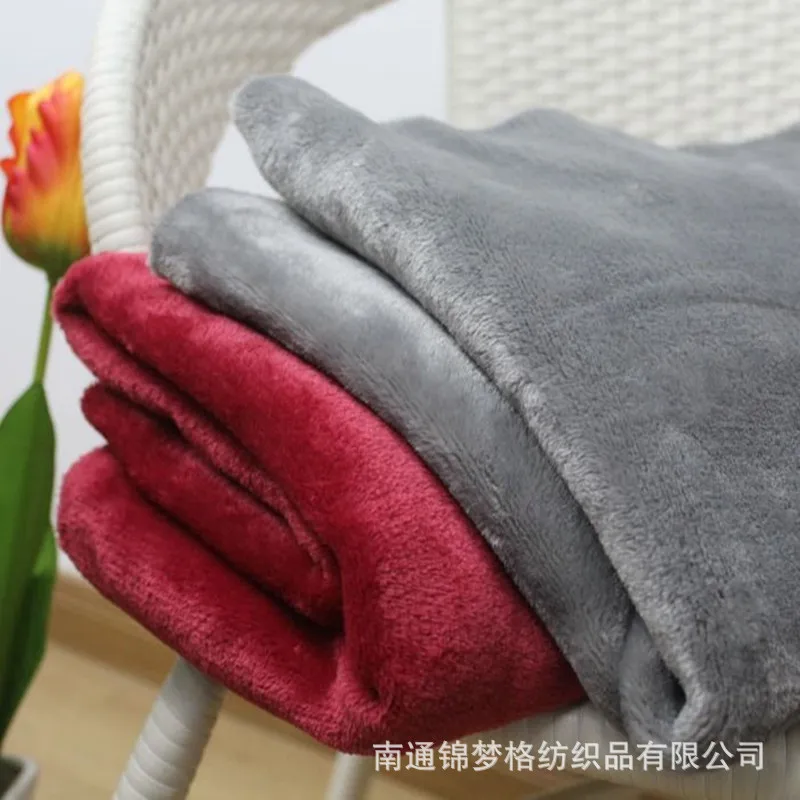 Wholesale Thickened Plush Winter Coral Fleece Pet Blanket Knee Fleece Blanket Face Cloth Meeting Gift Fleece Throw Blanket